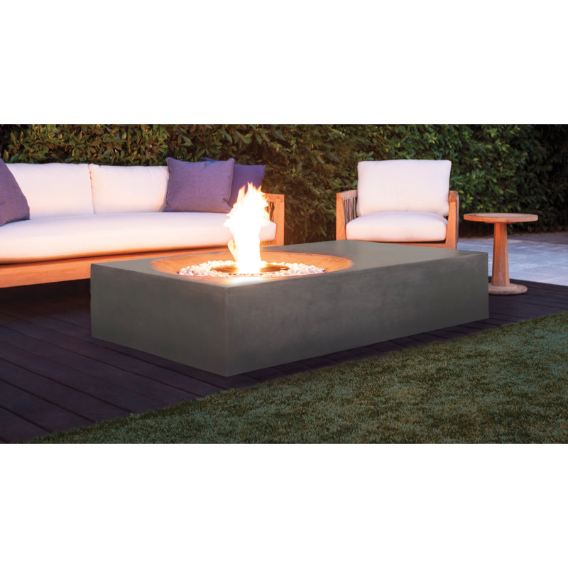 BJFS Equinox Concrete Bioethanol Fuel Fire Pit Table Wayfair